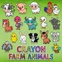 Crayon Farm Animals