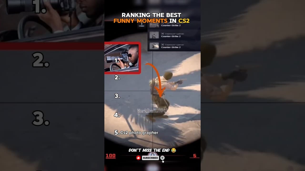 Top 5 best funny moments in CS2 😂 #shorts #cs2memes #funnymemes