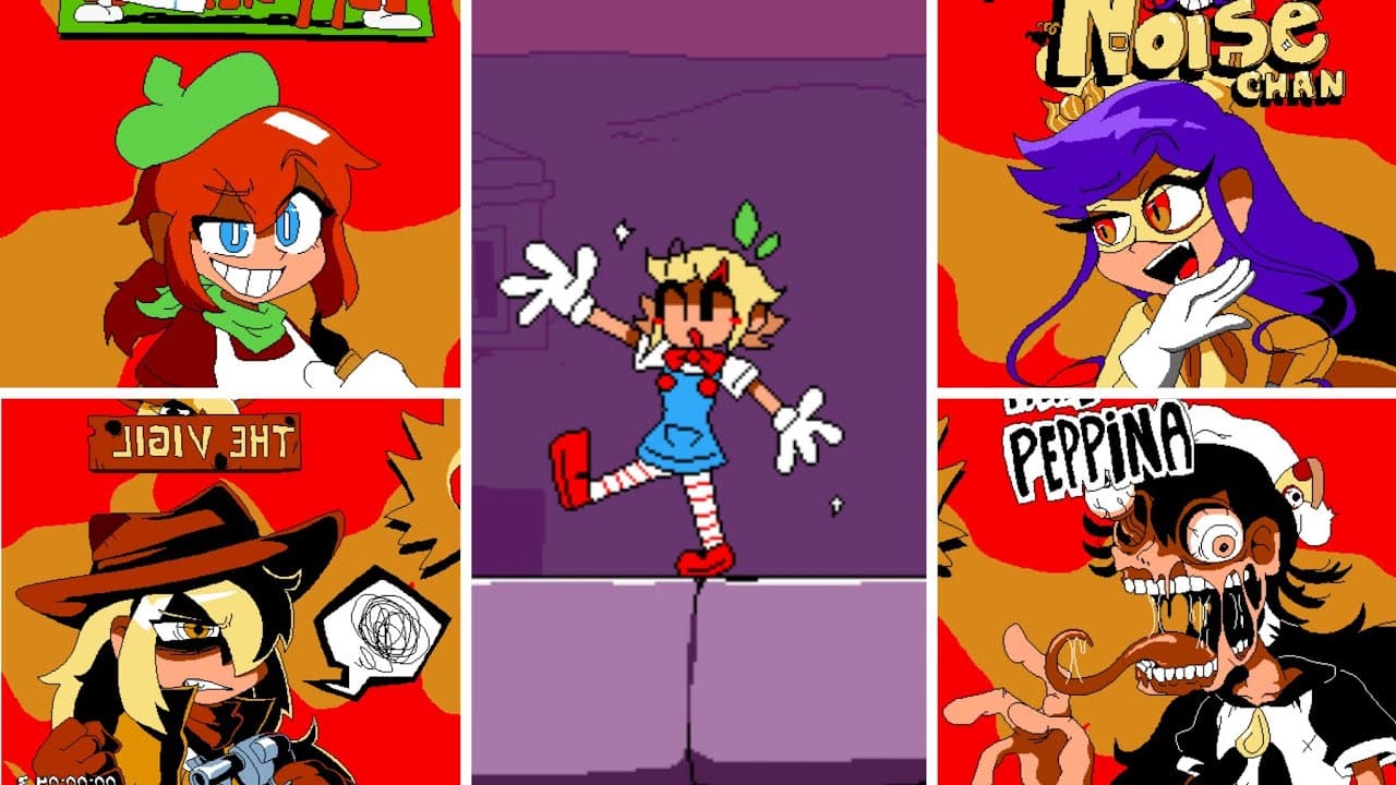 Pizza Tower Mod - Peppina Ramen vs All Bosses (No Hit/P Rank) V.4
