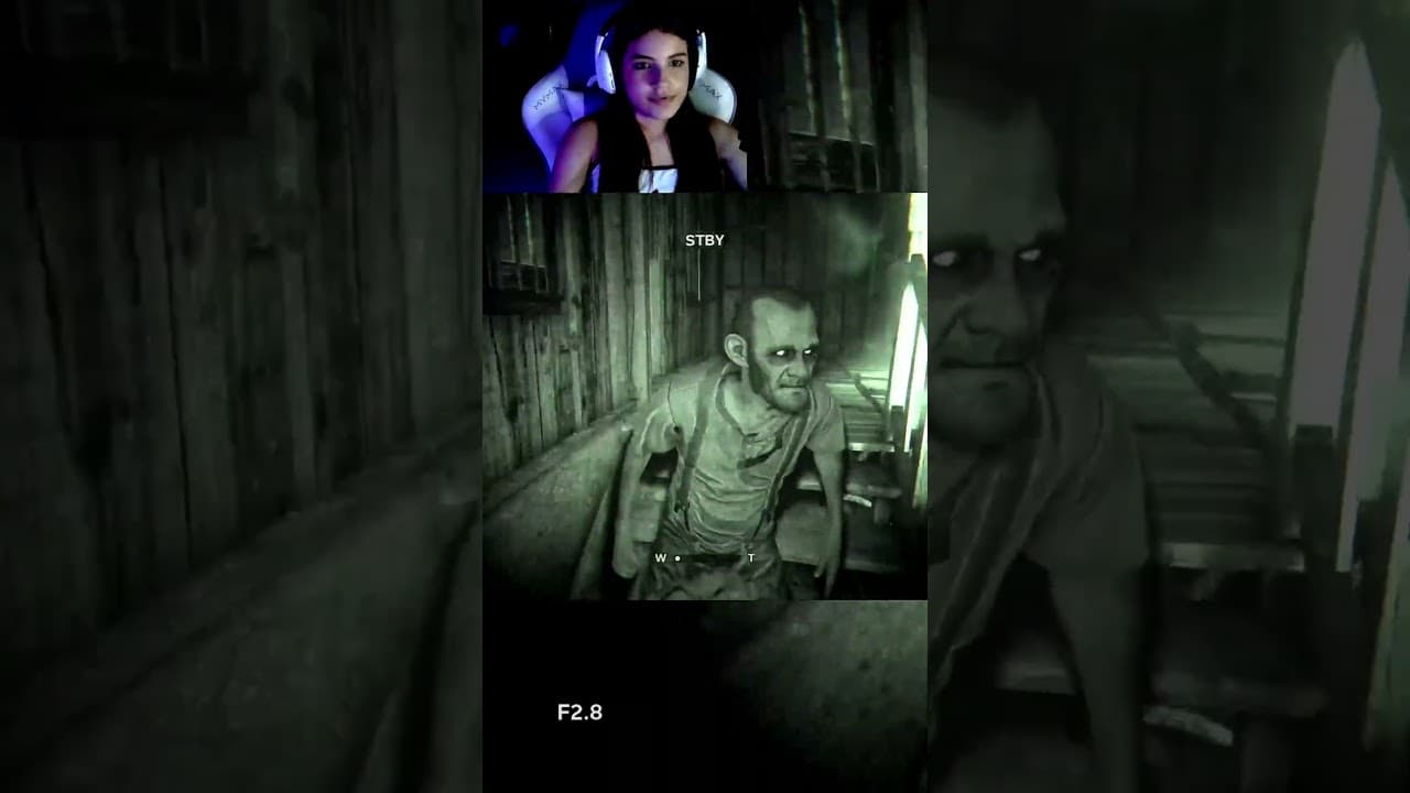 Fiquei meia hora na mesma fuga #horror #horrorgame #outlast #gameplay #streamer #terror