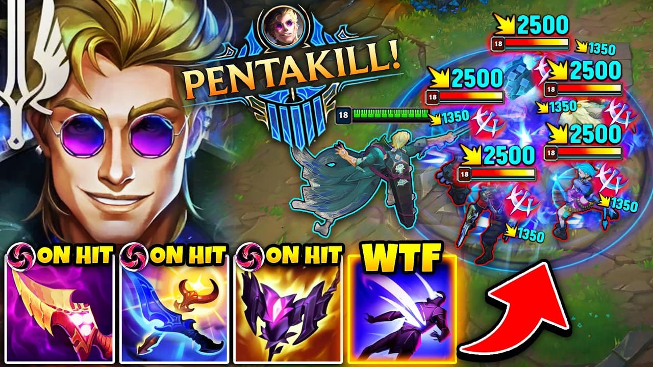 WORLD'S FIRST LOCKE PENTAKILL! THIS ON-HIT LOCKE BUILD IS ABSOLUTELY BROKEN!