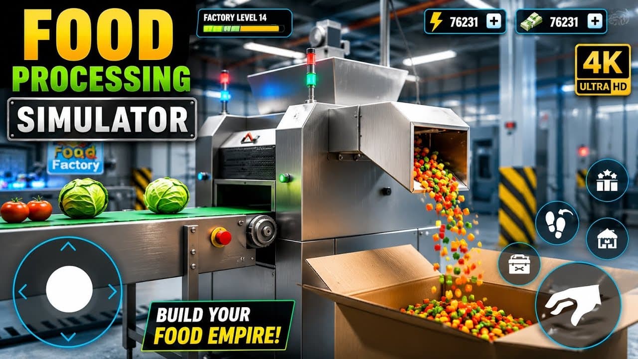 food process factory simulator mobile gameplay
