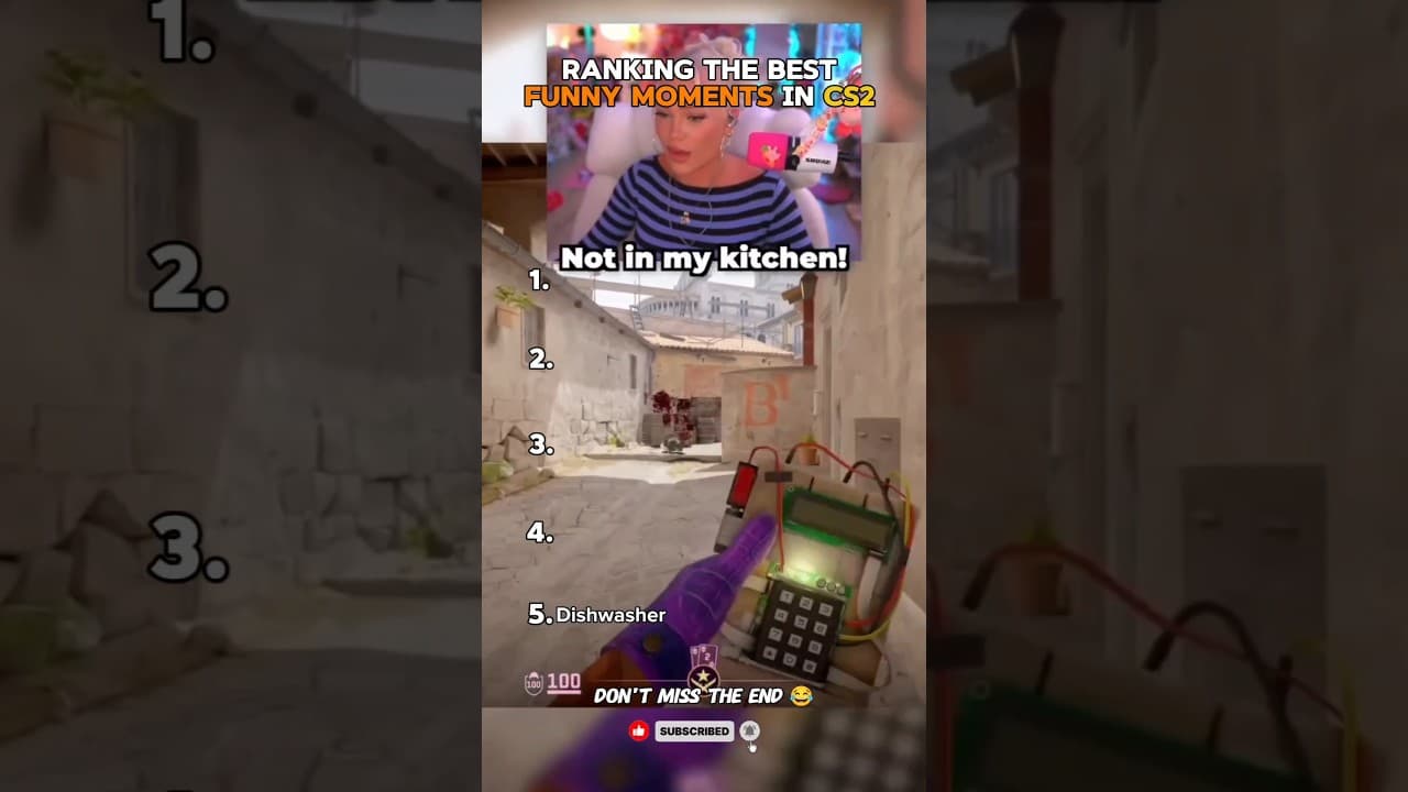 Top 5 best funny moments in CS2 ๐ #cs2memes #shorts #funnymemes