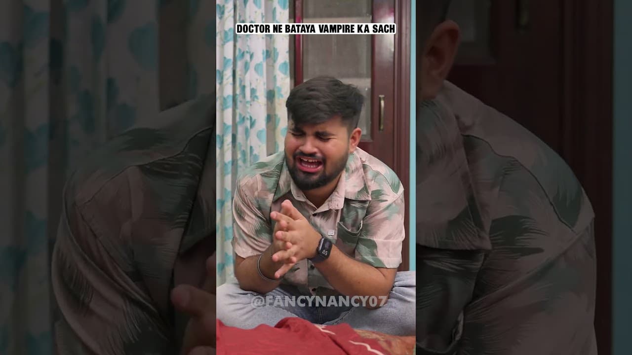 Doctor ne btaya vampire ka ilaj 🥹😫| Fancy Nancy #funnyvideo #comedy #shortsyoutube #funny