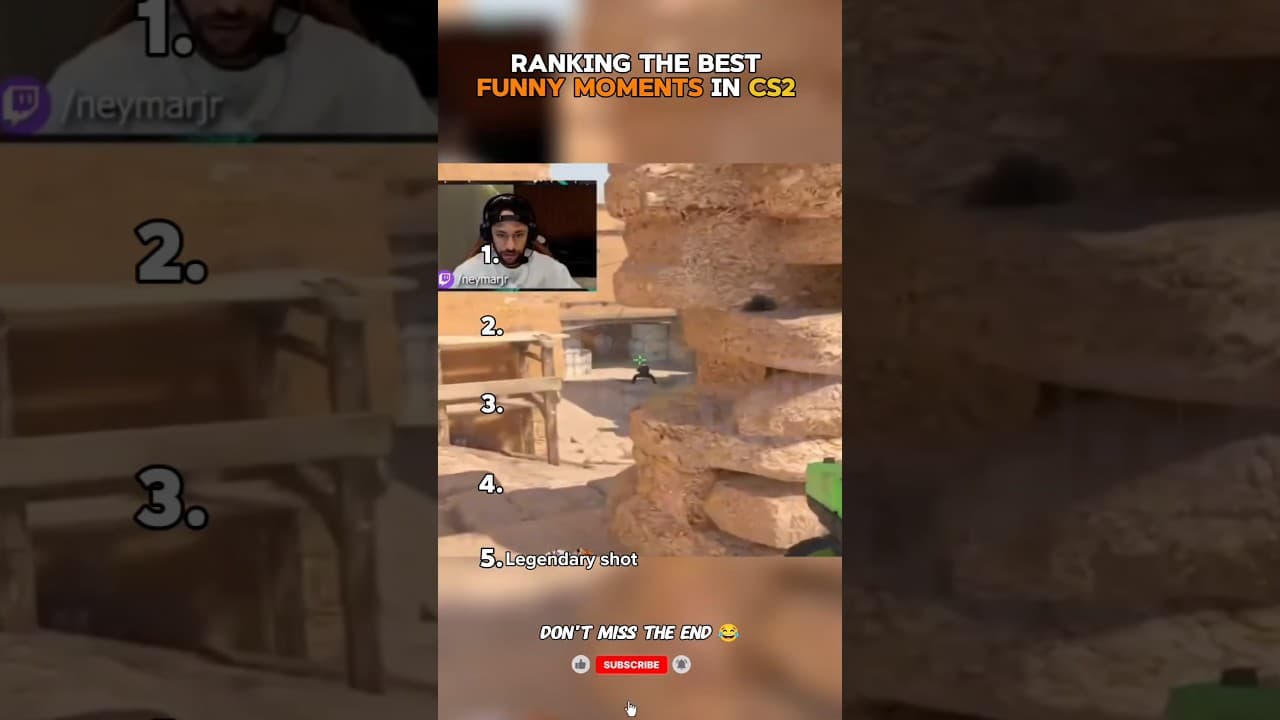 Top 5 best funny moments in CS2 😂 #cs2memes #shorts #funnymemes