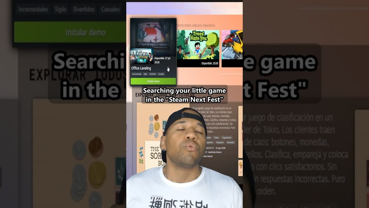Searching your little game in the Steam Next Fest