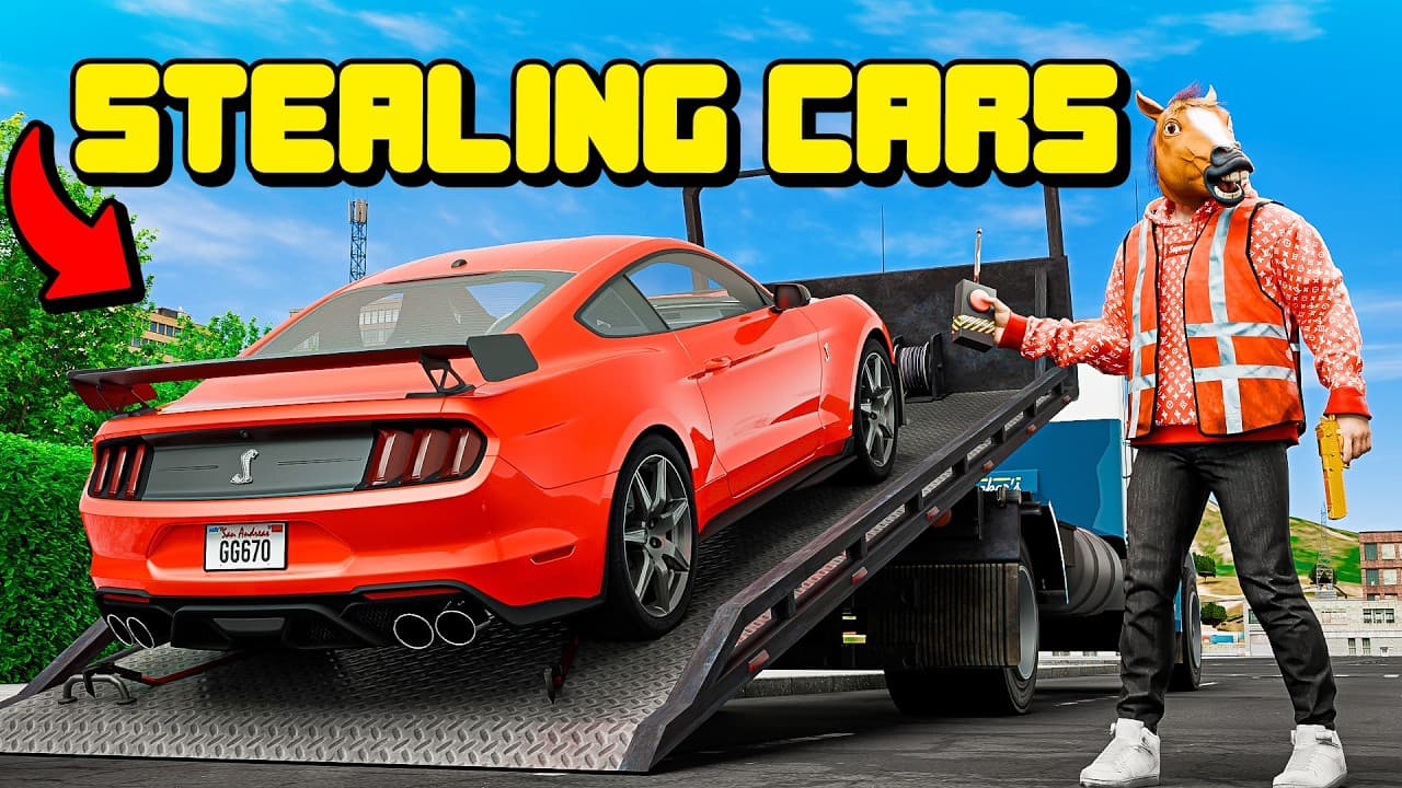 Fake Tow Company Steals Cars In GTA 5 RP