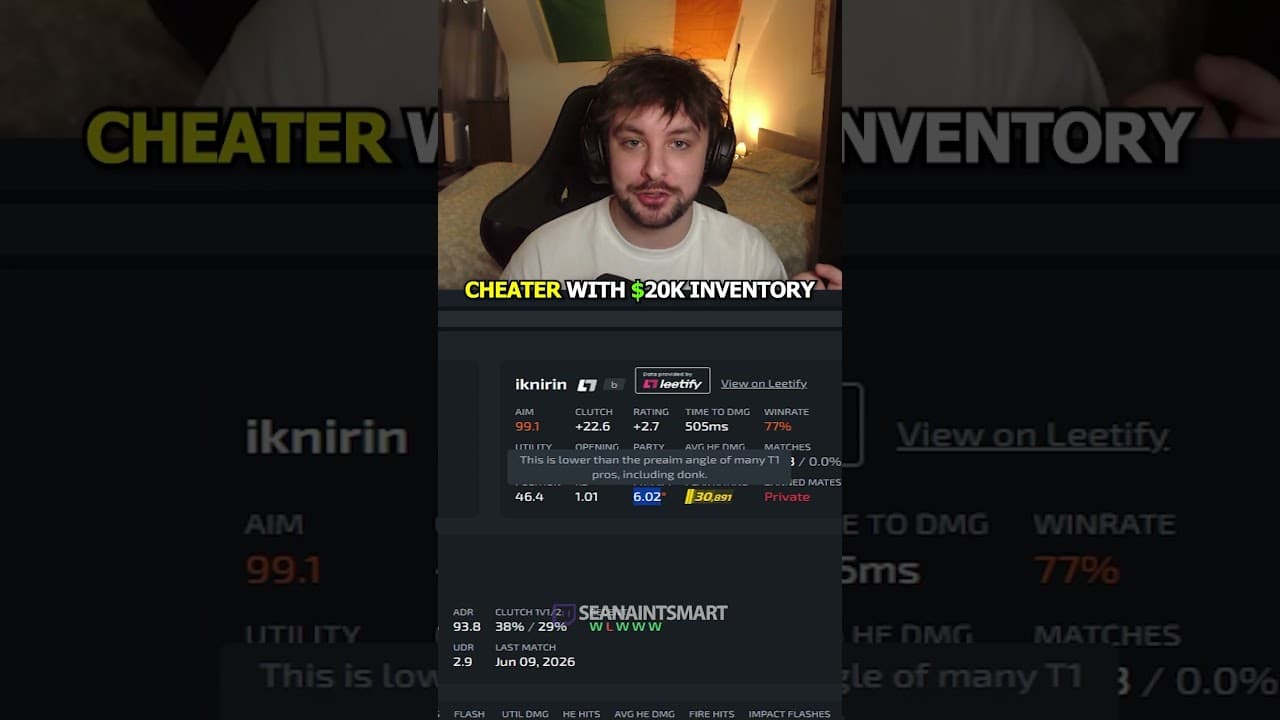CS2 Cheater with a DRAGON LORE? ๐ #cs2 #counterstrike