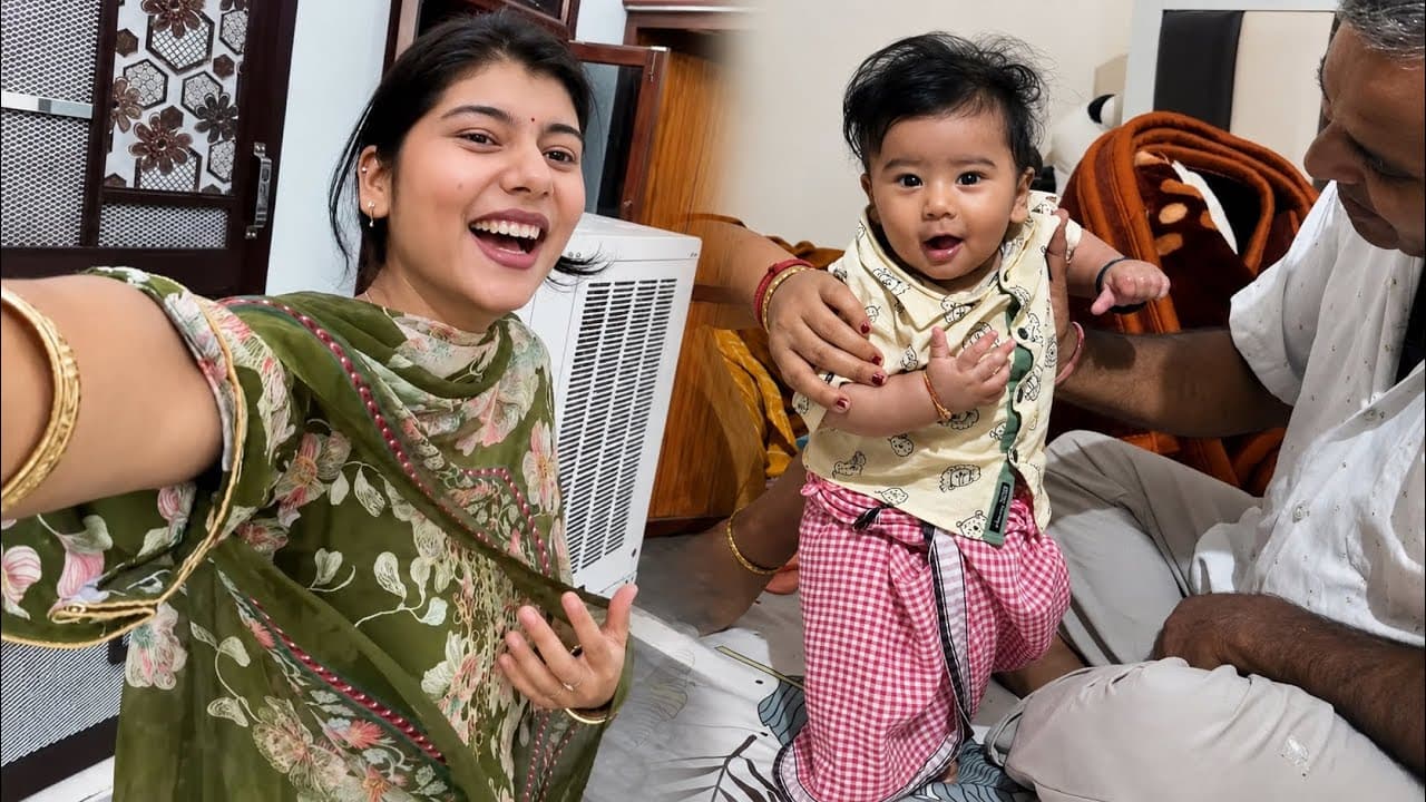 Coco ne banayi dadiji ke liye daal aur Sabar ne pehni lungi😎