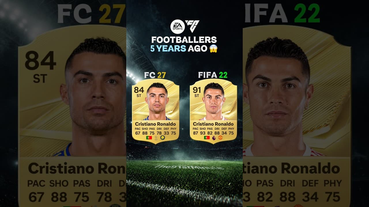 Football NOW vs 5 Years AGO 🤯🔥| EAFC 27 vs FIFA 22