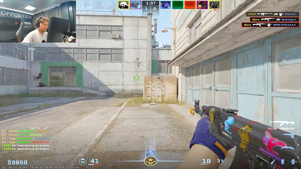 s1mple PLAYS CACHE WITH SENZU & MZINHO ON STREAM | CS2