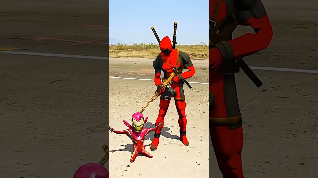 Ironman & Spiderman Save Mini Ironman! #spiderman #ironman #gta