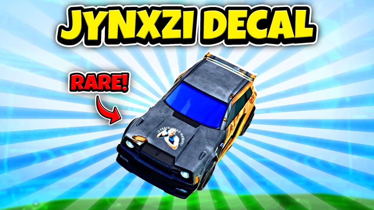 I Got The RAREST Decal In Rocket League (Jynxzi decal)