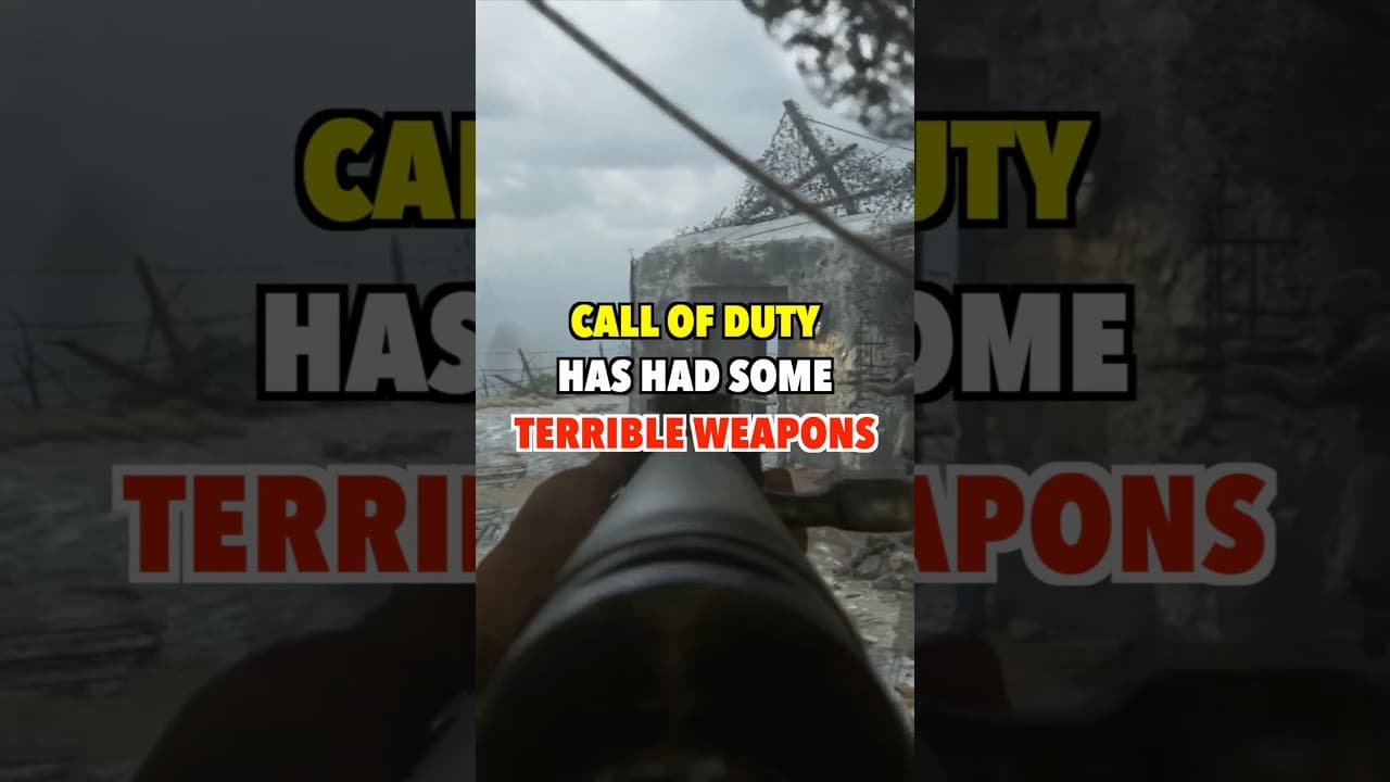 Worst Weapons in Call of Duty History #shorts