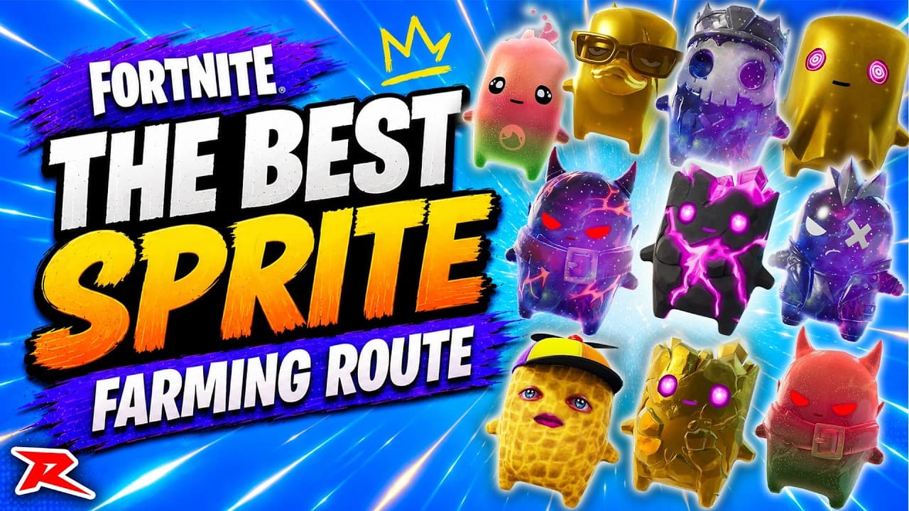 How To Farm Sprites FAST! BEST Sprite Farming Route in Fortnite