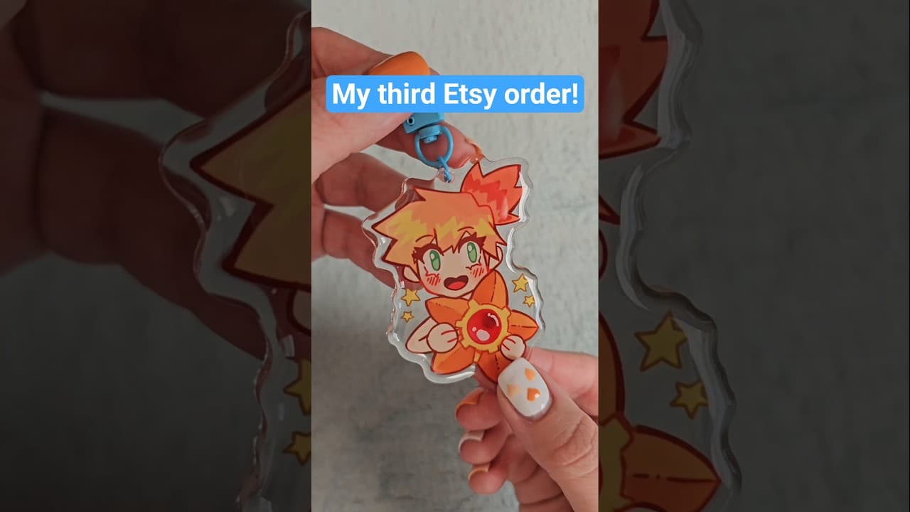 Let's pack up my third Etsy order from ChickyMellyShop! #Etsy #Misty #keychain #packingorders