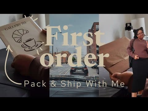 I Got My First Shopify Order | Pack & Ship With Me