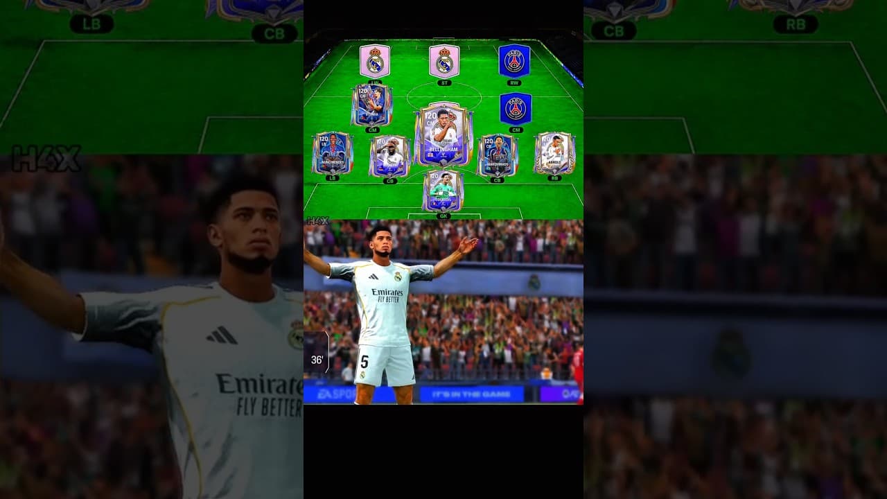 The fc 27 animation remix of psg vs Real madrid 🎶🏆